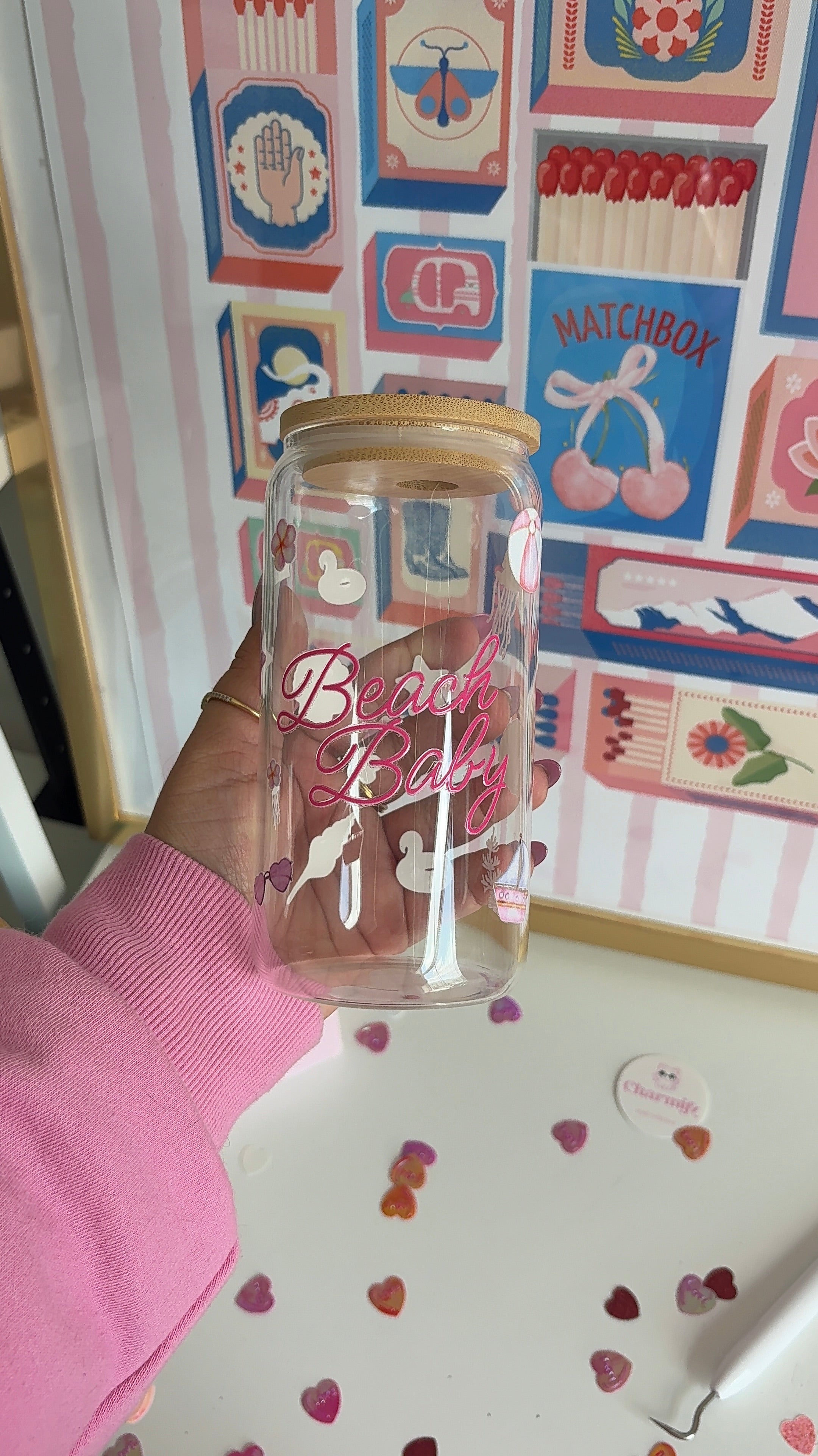 Vaso de Cristal Beach Baby