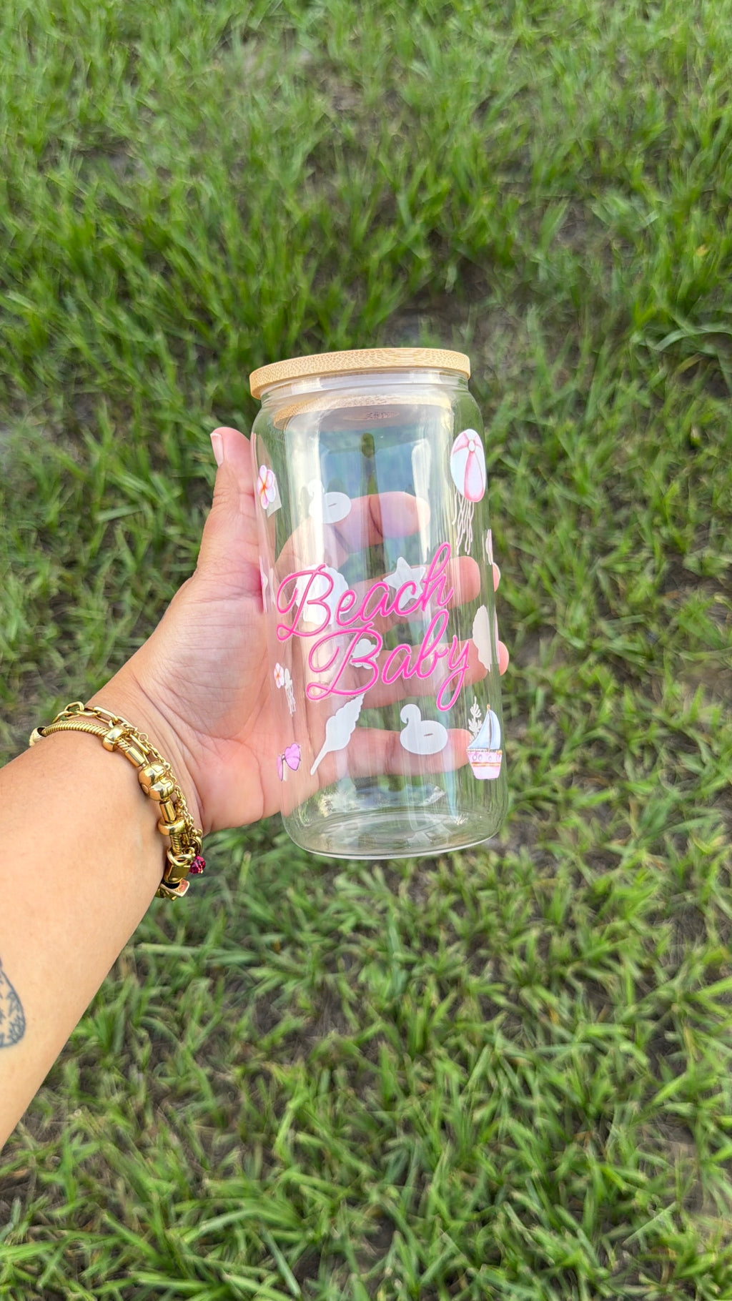 Vaso de Cristal Beach Baby