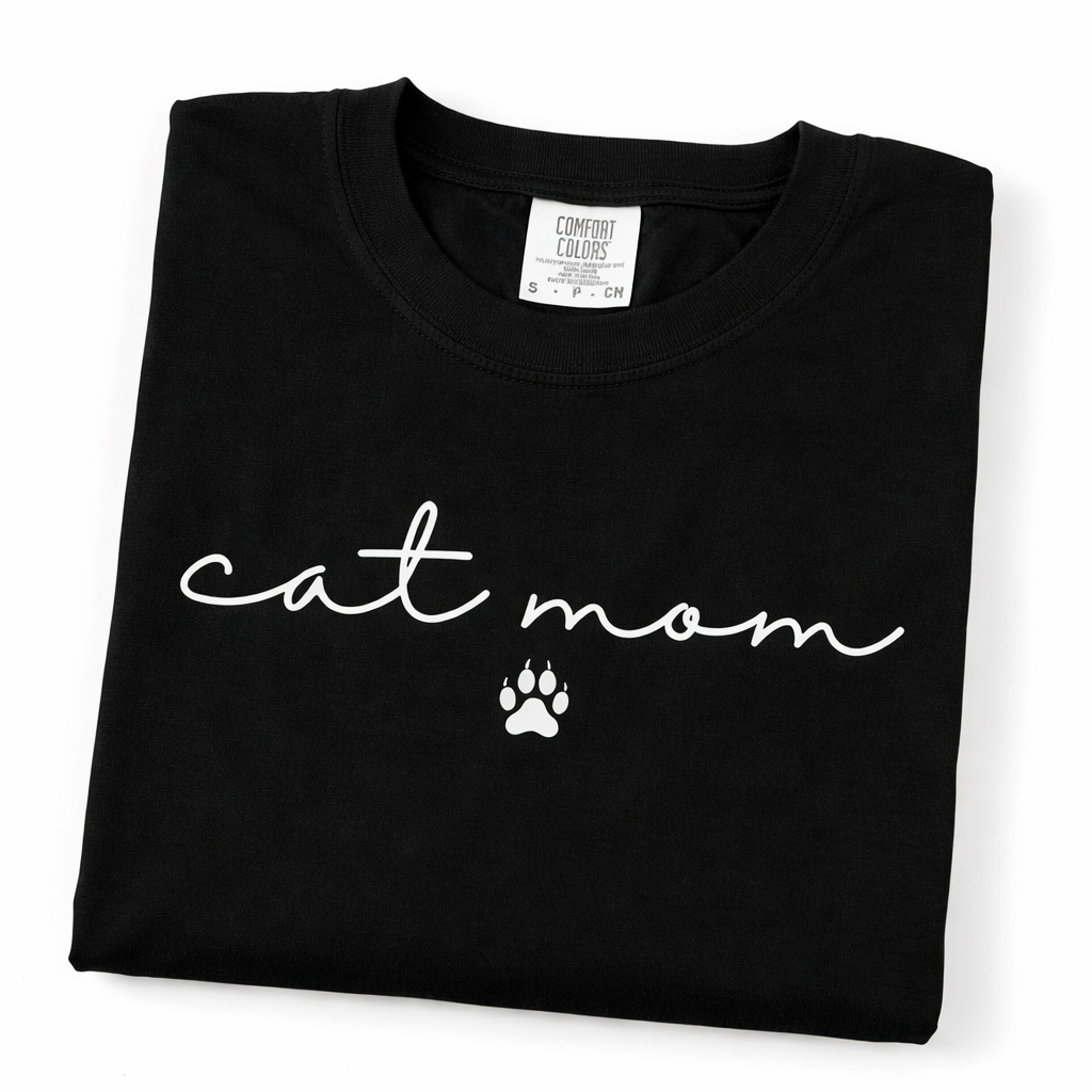 Camiseta Personalizada Cat Mom para Amantes de los Gatos