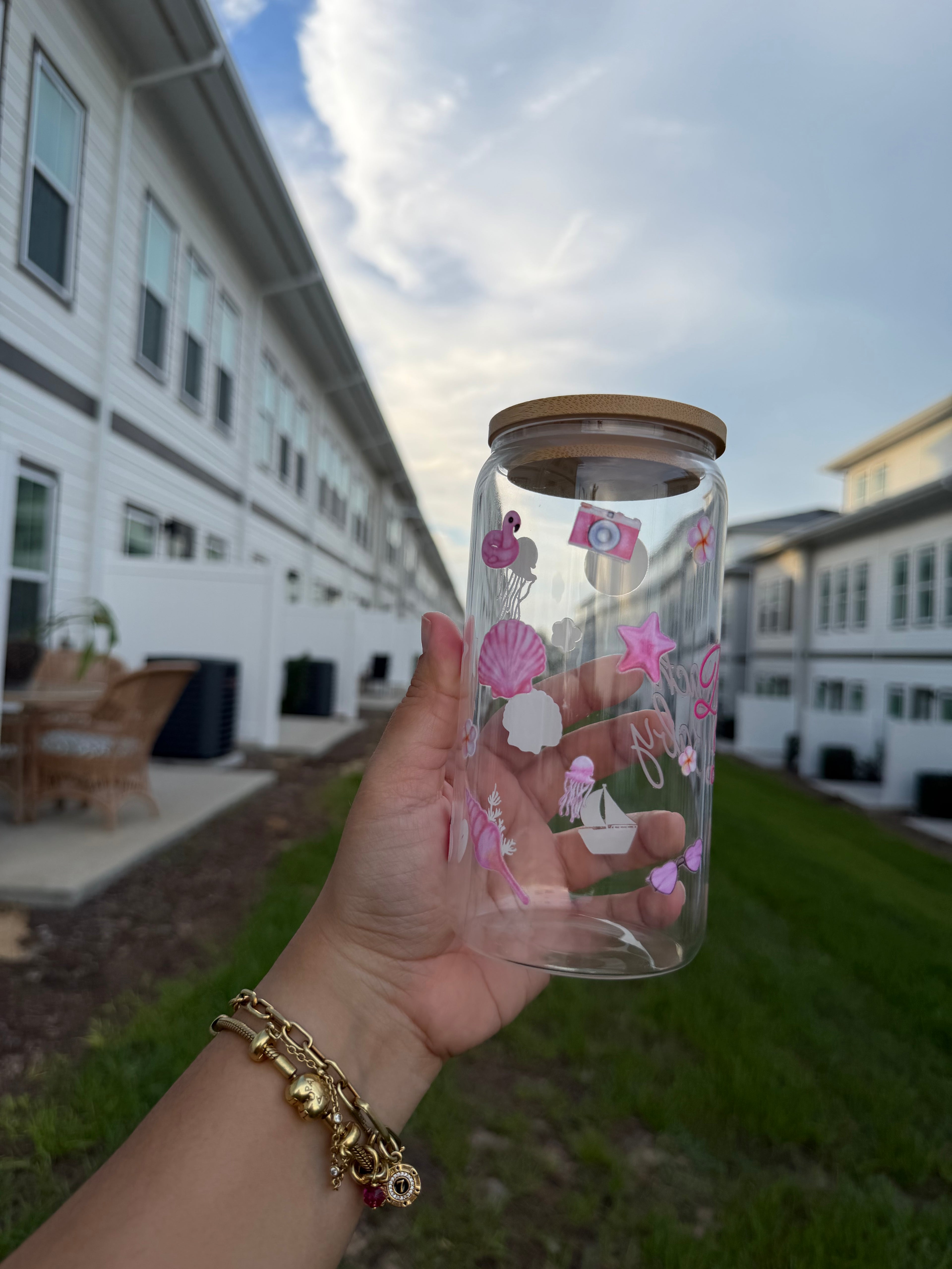 Vaso de Cristal Beach Baby