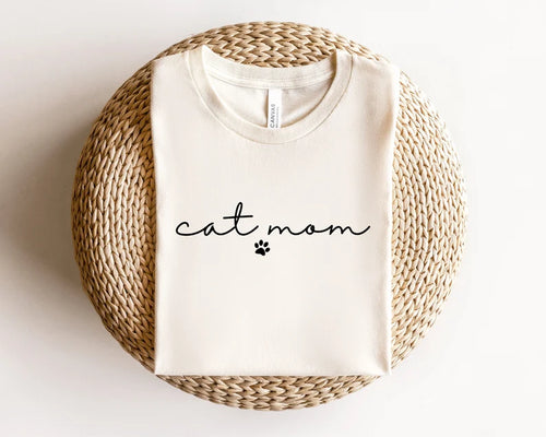Camiseta Personalizada Cat Mom para Amantes de los Gatos