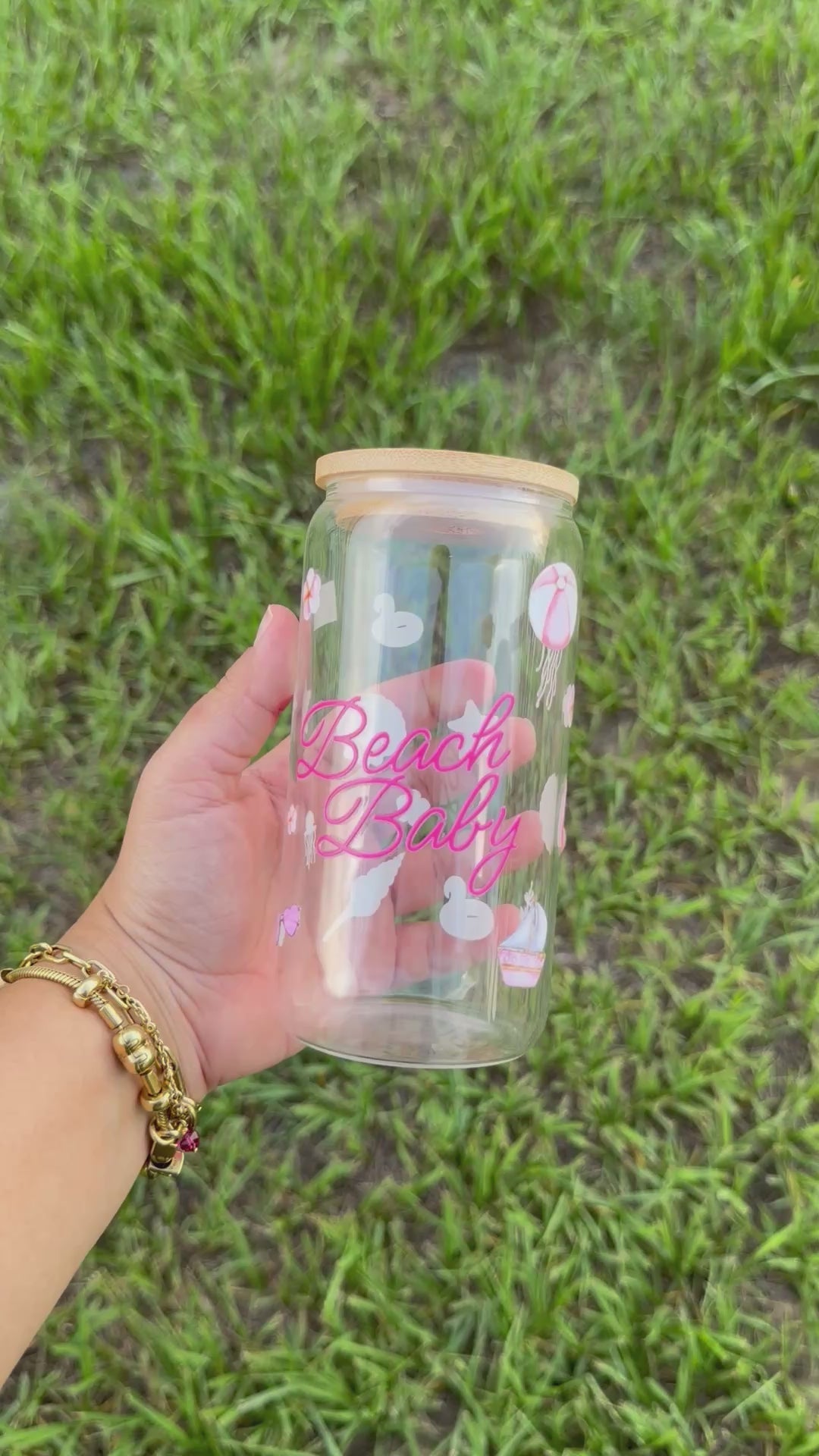 Vaso de Cristal Beach Baby